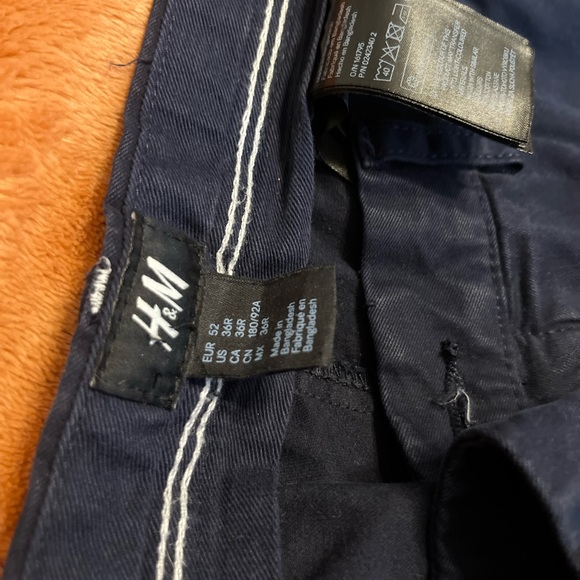 Mens blue chino - Picture 2 of 3